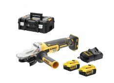 SET AKU KOTNI BRUSILNIK 18 V XR +2X BAT.,POLNILEC,+dwst1-70703 Dewalt SETDCG405FN