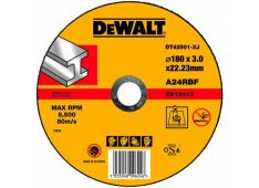 PLOŠČA REZALNA METAL 180x3x22,2mm T1 (S) Dewalt DT42501