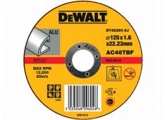 NLS PLOŠČ.REZ.ALUM. 125 1,6x22,2mm Dewalt DT42360 NLS PLOŠČ.REZ.ALUM. 125 1,6x22,2mm Dewalt DT42360