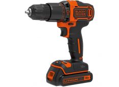 AKU UDARNI VRTALNIK 18 V 1,5 Ah 5 DELNI PRIBOR IN KOVČEK Black & Decker BDOHD18K1A