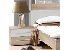 Nočna omara GOLD STAR - 2kos 46,3x40,8x33,7 Iveral sonoma hrast + bela Nočna omara GOLD STAR - 2kos 46,3x40,8x33,7 Iveral sonoma hrast + bela