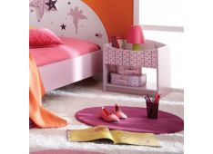 Nočna omarica FAIRY 44,4X32,8X43,4 MDF roza Nočna omarica FAIRY 44,4X32,8X43,4 MDF roza