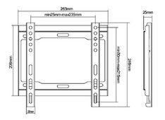 Nosilec TV fiksen CABLETECH UCH0150, 23-42