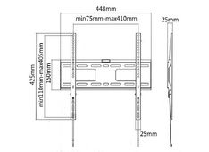 Nosilec TV fiksen CABLETECH UCH0182, 32-55