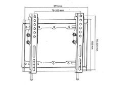 Nosilec TV nagibni CABLETECH UCH0153,  13-42