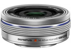 Objektiv Olympus 14-42mm 1:3.5-5. EZ pancake zoom srebrn - V314070SE000 - 4545350045432