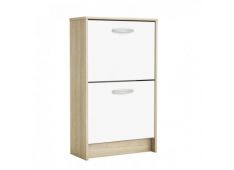 Omara za čevlje NANO 53,9x24,4x90,6 Iveral bela + hrast Omara za čevlje NANO 53,9x24,4x90,6 Iveral bela + hrast