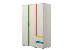 Otroška soba JOY G32 - garderobna omara 128x200x56 Iveral večbravna Otroška soba JOY G32 - garderobna omara 128x200x56 Iveral večbravna