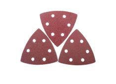 PAPIR BRUSNI TRIKOTNI Z LUKNJAMI 93X93MM 5KOM GR 6 PROFIX 49151