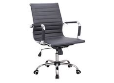 Pisarniški stol NILY (črna) 53,5x59,5x89-99 cm Umetno usnje Pisarniški stol NILY (črna) 53,5x59,5x89-99 cm Umetno usnje