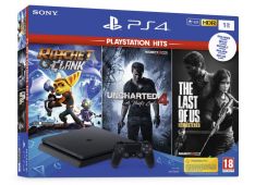 Playstation PS4 1TB set + Hits igre (UC4-TLOU-R&C) Playstation PS4 1TB set + Hits igre (UC4-TLOU-R&C)