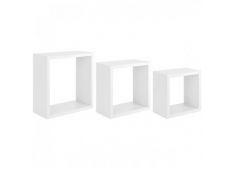 Polica NOEMI 35x35x15,5; 30x30x15,5; 25x25x15,5 MDF bela Polica NOEMI 35x35x15,5; 30x30x15,5; 25x25x15,5 MDF bela