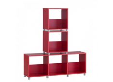 Poličnik RED SMALL 113,5x29,9x126,4 Iveral rdeča Poličnik RED SMALL 113,5x29,9x126,4 Iveral rdeča