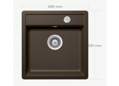 Pomivalno korito SCHOCK Mono N-100 S bronze Pomivalno korito SCHOCK Mono N-100 S bronze