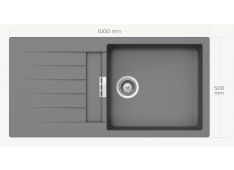 Pomivalno korito SCHOCK Primus D-100 L croma Pomivalno korito SCHOCK Primus D-100 L croma