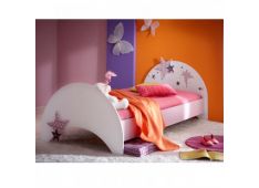 Postelja FAIRY ležišče: 90x200 MDF roza Postelja FAIRY ležišče: 90x200 MDF roza