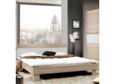 Postelja GOLD STAR ležišče: 160x200 Iveral sonoma hrast + bela Postelja GOLD STAR ležišče: 160x200 Iveral sonoma hrast + bela
