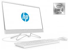 Računalnik HP 200 G4 AiO i3-10110U/8GB/SD 256GB/21,5''FHD IPS/bel/W10Pro - 9UG57EA#BED - 194850651700