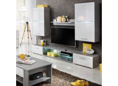 Regal BLADE 2 od 200 MDF bela + visok sijaj Regal BLADE 2 od 200 MDF bela + visok sijaj