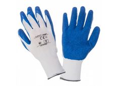 ROKAVICE L LATEX MODRO-BELE PROFIX L210509K