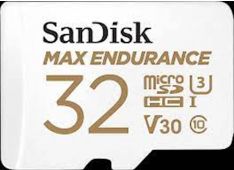 SDHC SanDisk micro 32GB MAX ENDURANCE, 100/40MB/s, C10, U3, V30, adapter - SDSQQVR-032G-GN6IA - 619659178482