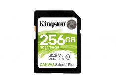 SDXC KINGSTON 256GB CANVAS SELECT Plus, 100/85 MB/s (r/w), C10 UHS-I U1 V10 - SDS2/256GB - 740617298123