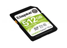 SDXC KINGSTON 512GB CANVAS SELECT Plus, 100/85 MB/s (r/w), C10 UHS-I U1 V10 - SDS2/512GB - 740617298192