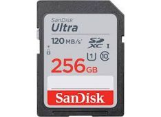 SDXC SanDisk 256GB Ultra, 120MB/s, C10, U1 - SDSDUN4-256G-GN6IN - 619659182991