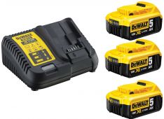 SET BATERIJ 18V XR 3 x 5.0Ah + DCB115 Dewalt DCB115P3 SET BATERIJ 18V XR 3 x 5.0Ah + DCB115 Dewalt DCB115P3