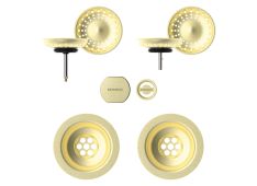 Set izliv, preliv in gumb SCHOCK 400063 White Gold