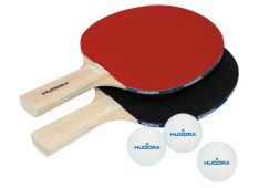 Set loparjev za namizni tenis Hudora Match z žogicami Set loparjev za namizni tenis Hudora Match z žogicami