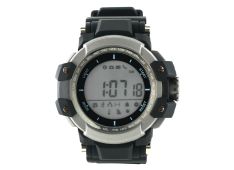 Smart watch, 1.2inch traditional LCD, Damage-resistant military style, TPU strap metal watch-case, IP68 waterproof, compatibility with iOS and android, Energy-efficient,550mAh, Blacklight, Black, host: 53*53*19.5mm, strap: 250*22mm, 73g Smart watch, 1.2inch traditional LCD, Damage-resistant military style, TPU strap metal watch-case, IP68 waterproof, compatibility with iOS and android, Energy-efficient,550mAh, Blacklight, Black, host: 53*53*19.5mm, strap: 250*22mm, 73g
