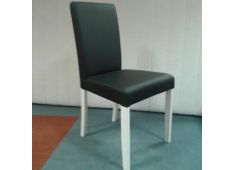Stol IVONA PU 45x48x91 Umetno usnje črna + bela Stol IVONA PU 45x48x91 Umetno usnje črna + bela