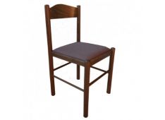 Stol PISA 44x39x82 Les + tkanina hrast + rjava Stol PISA 44x39x82 Les + tkanina hrast + rjava