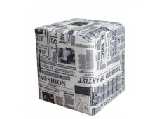 Tabure TERNA 36x36x40 tkanina bela + črna Tabure TERNA 36x36x40 tkanina bela + črna