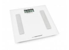Tehtnica osebna elektronska ESPERANZA fitness, meritev maščobe in vode, 180kg, 100g, bela barva Tehtnica osebna elektronska ESPERANZA fitness, meritev maščobe in vode, 180kg, 100g, bela barva