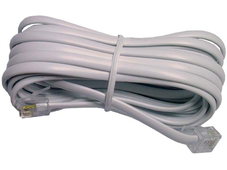 Telefonski kabel ploščati 5m beli