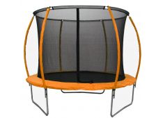 Trampolin Legoni Space z zaščino mrežo in lestvijo 425 cm, oranžen Trampolin Legoni Space z zaščino mrežo in lestvijo 425 cm, oranžen
