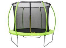Trampolin Legoni Space z zaščino mrežo in lestvijo 425 cm, temno zelen Trampolin Legoni Space z zaščino mrežo in lestvijo 425 cm, temno zelen