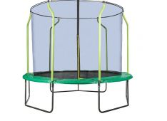 Trampolin z zaščitno mrežo Hudora 300 cm, zelen Trampolin z zaščitno mrežo Hudora 300 cm, zelen