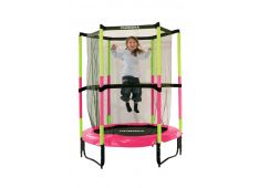 Trampolin z zaščitno mrežo Hudora Joey Jump pink 140 cm Trampolin z zaščitno mrežo Hudora Joey Jump pink 140 cm