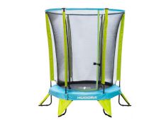 Trampolin Hudora Safety z zaščitno mrežo (140 cm) Trampolin Hudora Safety z zaščitno mrežo (140 cm)
