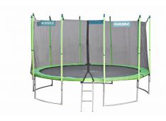 Trampolin z zaščitno mrežo in stopnicami Hudora 400 cm Family Trampolin z zaščitno mrežo in stopnicami Hudora 400 cm Family