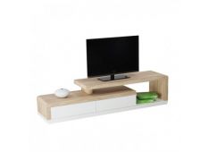 TV miza MERCEDES 170x40x40 MDF sonoma hrast + bela TV miza MERCEDES 170x40x40 MDF sonoma hrast + bela
