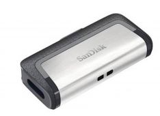 USB C & USB DISK SANDISK 128GB ULTRA DUAL, 3.1/3.0, srebrno-črn, drsni priključek - SDDDC2-128G-G46 - 619659142063