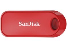 USB DISK SANDISK 32GB CRUZER SNAP, 2.0, rdeč, drsni priključek - SDCZ62-032G-G35R - 619659179748