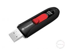 USB DISK TRANSCEND 32GB JF 590, 2.0, črn, drsni priključek - TS32GJF590K - 760557827962