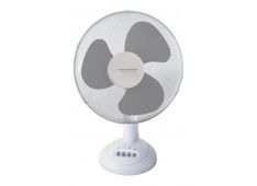 Ventilator namizni, 30cm, 40W, belo-sive barve