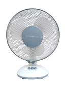 Ventilator namizni FIRST, 23cm, 2-hitrosti, 20W, belo-siva barva