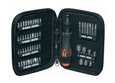 VIJAČNI NASTAVKI Z RAGLJO - 56-DELNI SET BLISTER + TORBICA Black & Decker A7104 VIJAČNI NASTAVKI Z RAGLJO - 56-DELNI SET BLISTER + TORBICA Black & Decker A7104